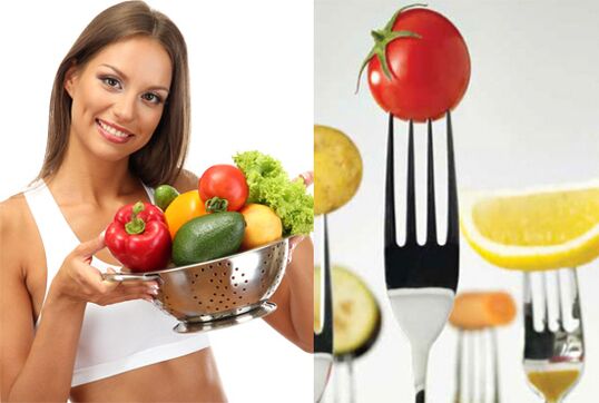 減量のための果物と野菜