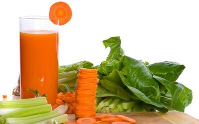 にんじんジュースと胃炎の野菜