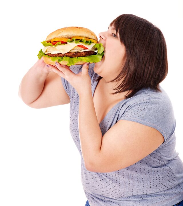 過剰な体重の食べ物の過剰